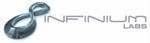 Infinium Labs logo — silver 'INFINIUM LABS' wordmark with a metallic sphere