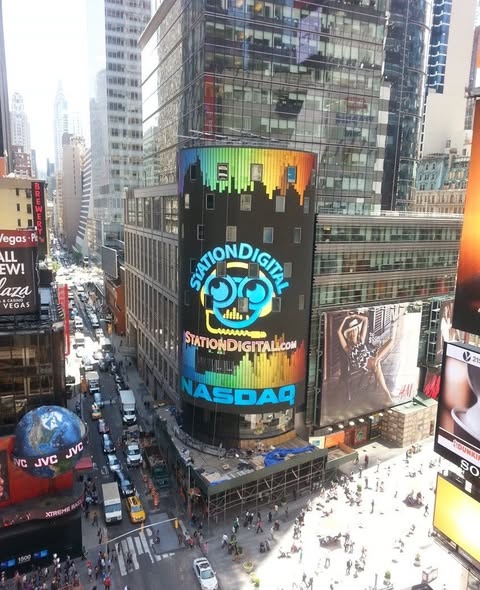 StationDigital on the NASDAQ tower in Times Square